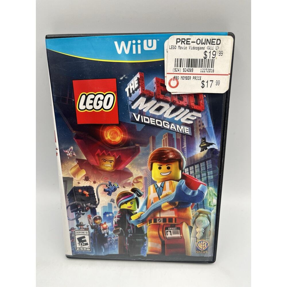 The Lego Movie Videogame For Wii U With Manual